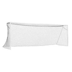 Sport-Thieme Großfeld-Fußballtor "Kompakt Plus", In Bodenhülsen Stehend, Weiß Einbrennlackiert